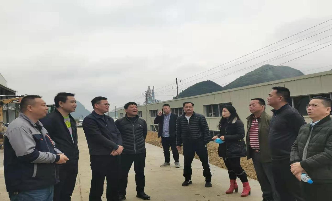 南宁农工商集团领导在马山县蛋鸡养殖项目现场检查督导