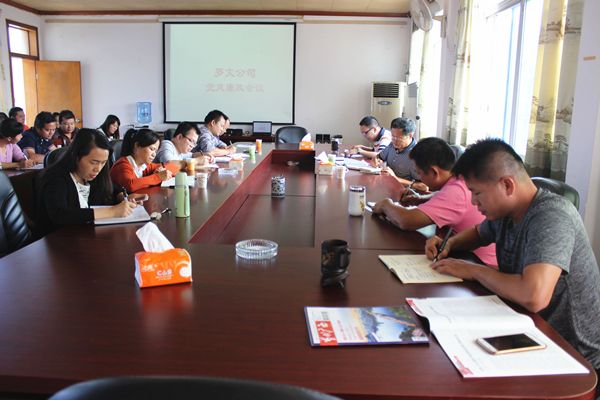 罗文公司召开党风廉政建设会议